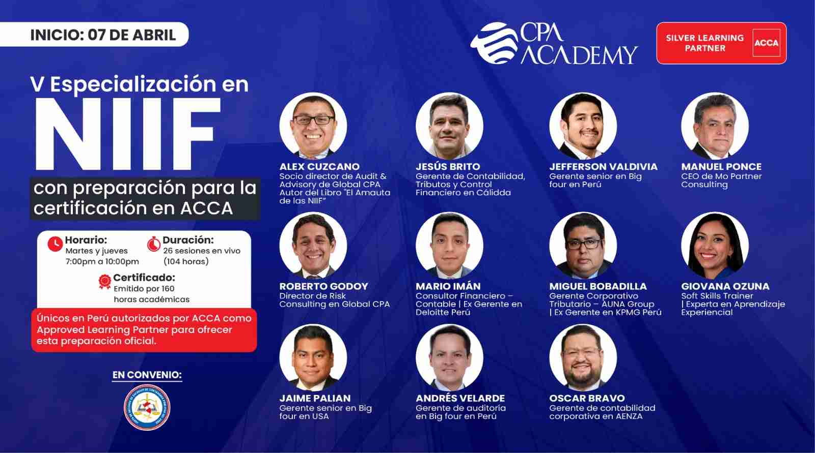 V Especialización en NIIF con preparación para la...